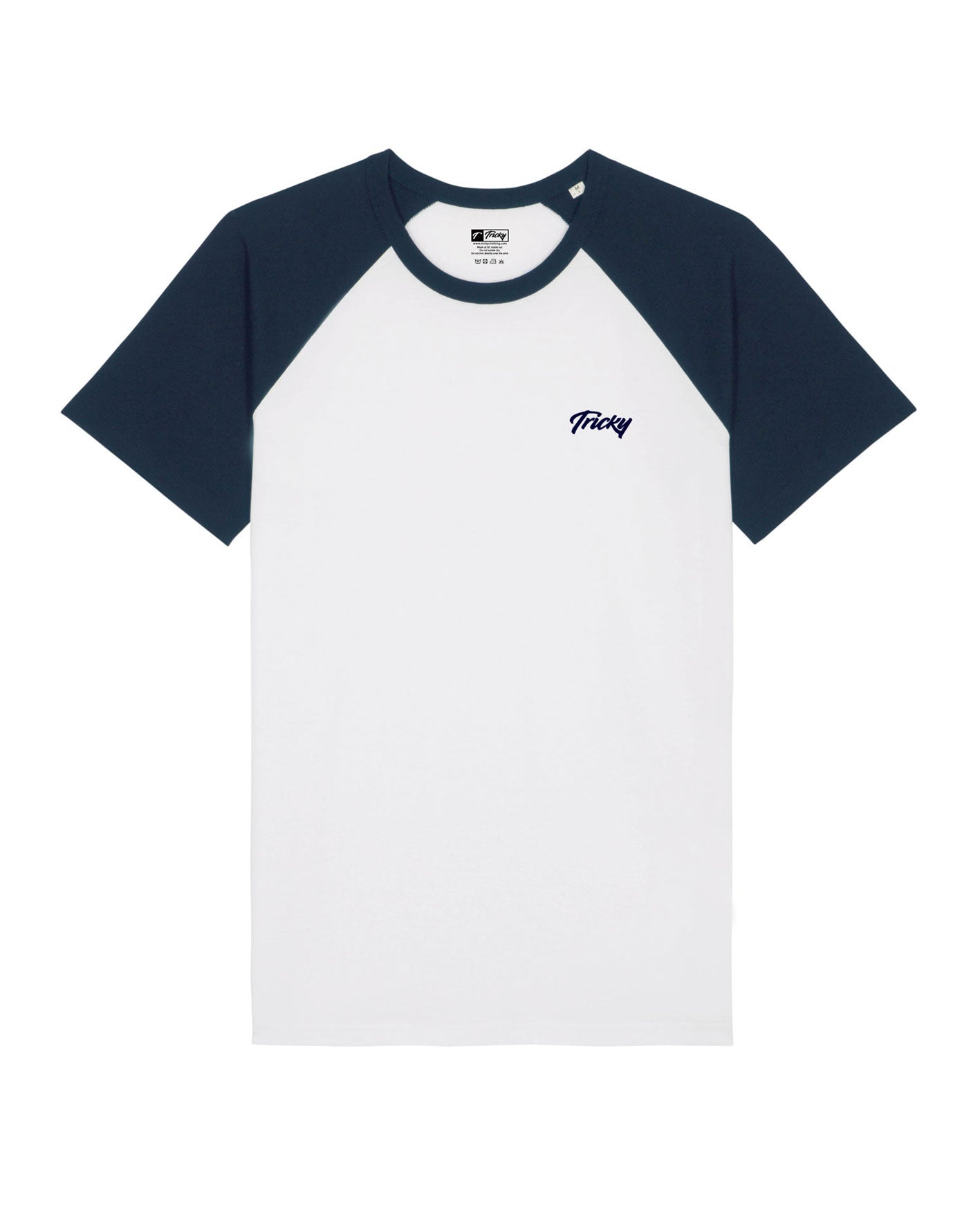 BASEBALL TWINSET CHEST LOGO WHITE NAVY