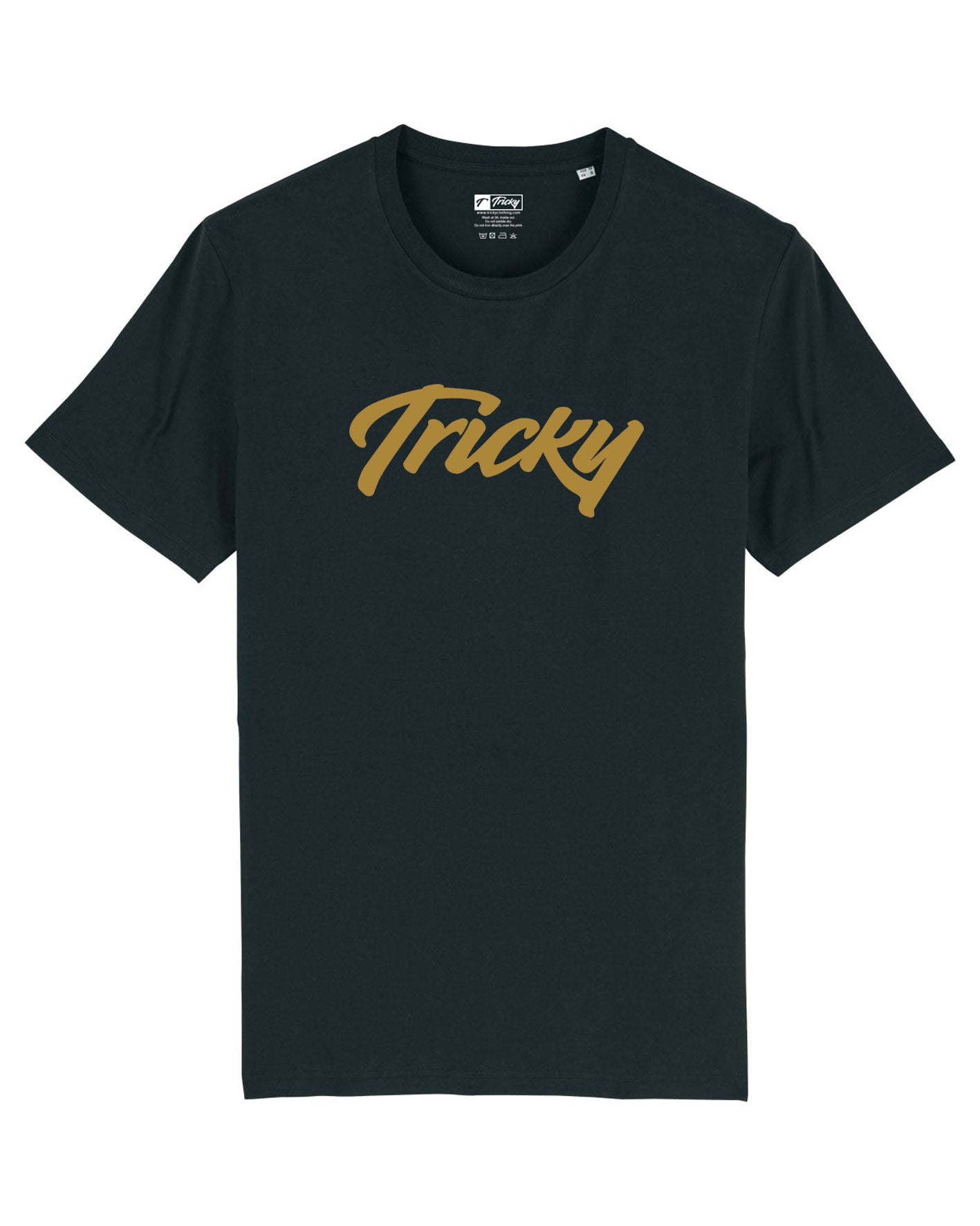 LARGE LOGO T SHIRT BLACK GOLD