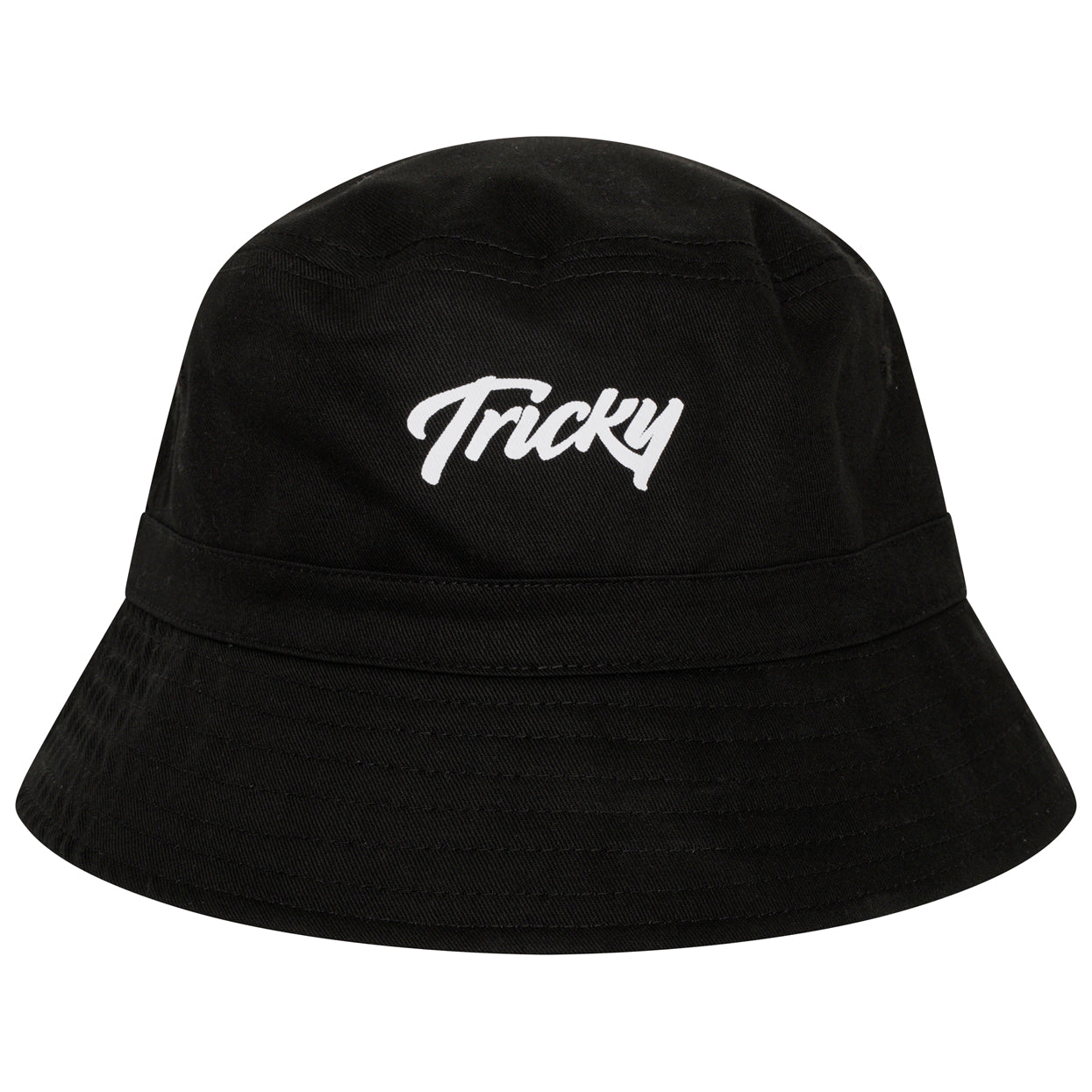 TRICKY SMALL LOGO BUCKET HAT BLACK