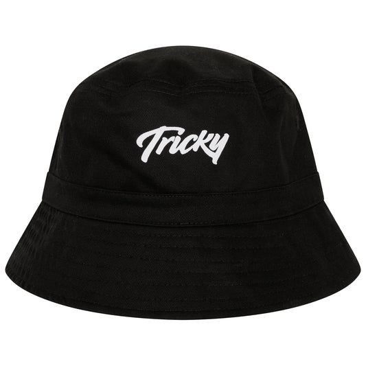 TRICKY SMALL LOGO BUCKET HAT BLACK