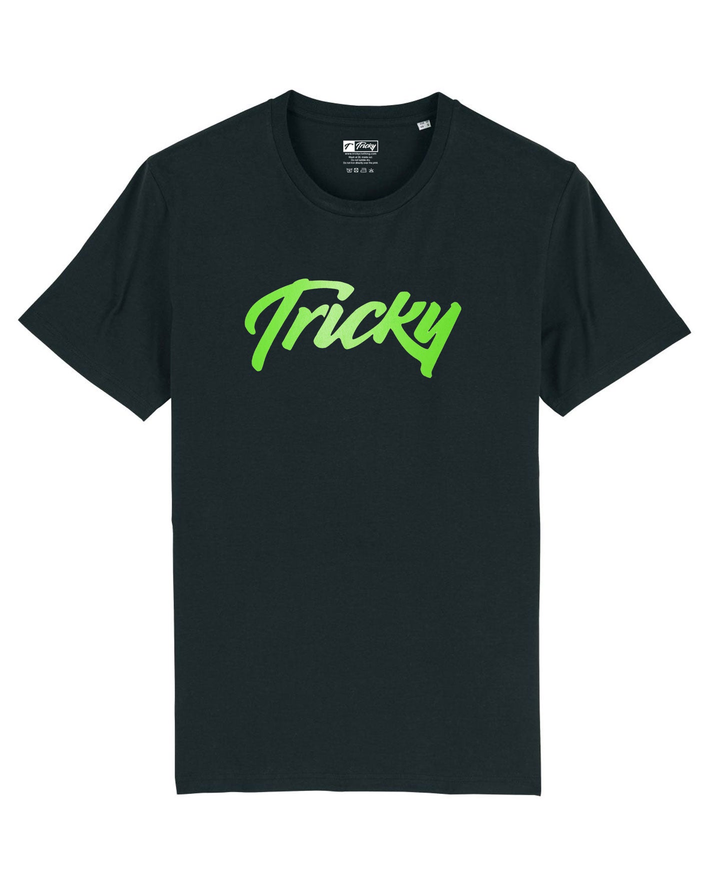 NEON LARGE LOGO T SHIRT BLACK GREEN