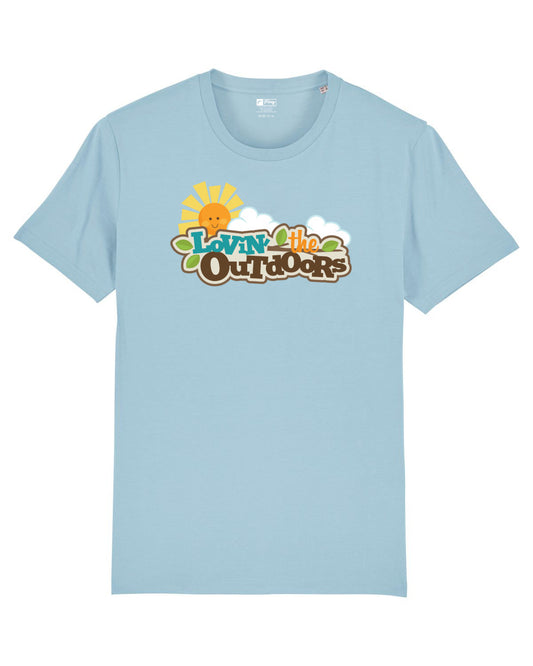 OUTDOORS T SHIRT SKY BLUE