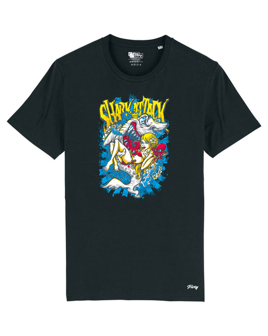 SHARK ATT T SHIRT BLACK