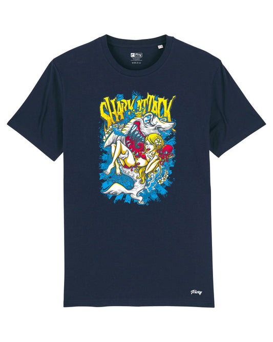 SHARK ATT T SHIRT NAVY