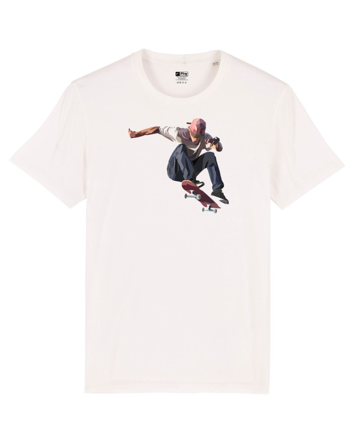 JUMP COLOUR T SHIRT WHITE