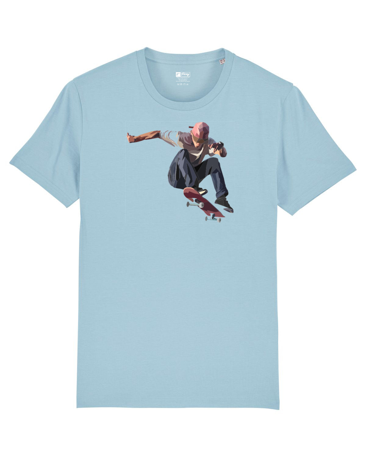 JUMP COLOUR T SHIRT SKY BLUE