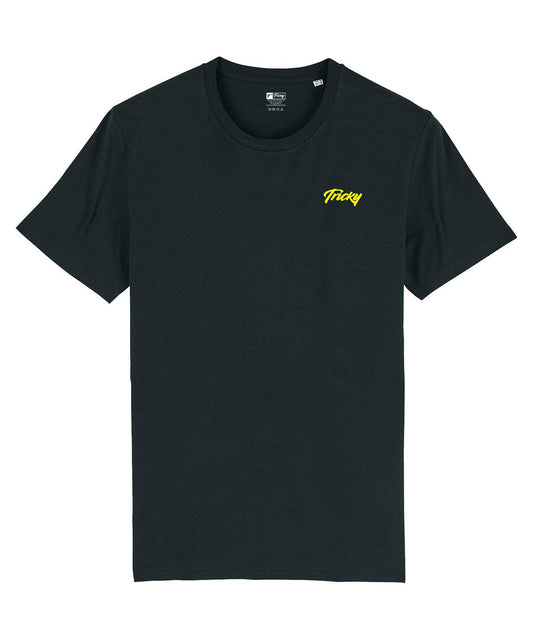 ORIGINAL CHEST LOGO T SHIRT BLACK YELLOW