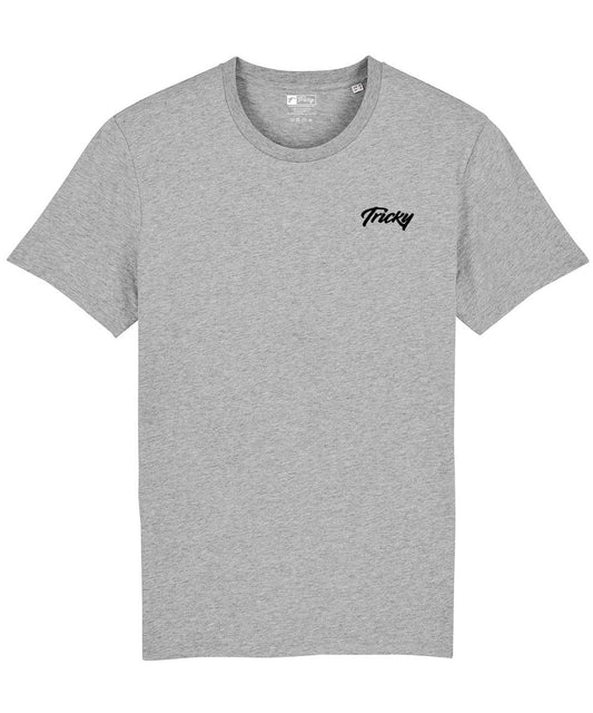 WOMENS ORIGINAL CHEST LOGO T SHIRT GREY BLACK