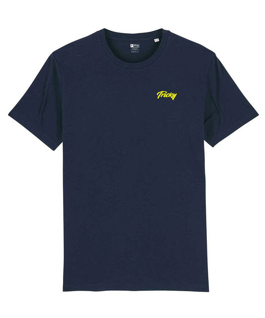 ORIGINAL CHEST LOGO T SHIRT NAVY YELLOW